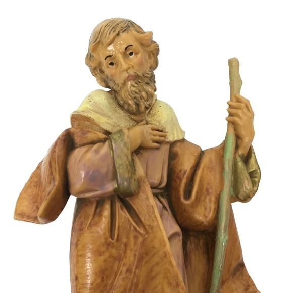 VINTAGE 90s Fontanini Nativity Figurines Holy Family Joseph Mary Baby Jesus 1991 - Picture 9 of 16